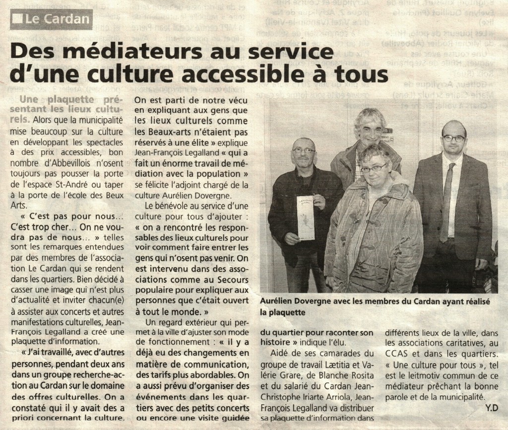 Plaquette sur les lieux culturels