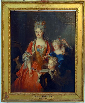 Largilliere-Portrait de Madame Jassaud et ses deux enfants
